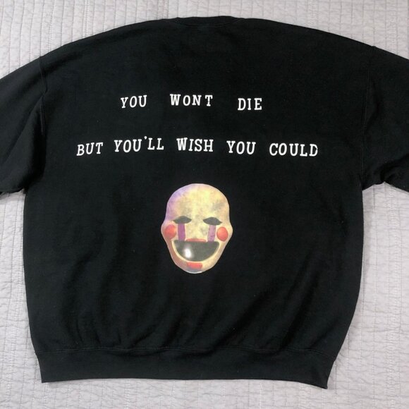 FNAF Horror Sweatshirt Men 2XL Graphic Halloween Five Nights At Freddies - Picture 12 of 13